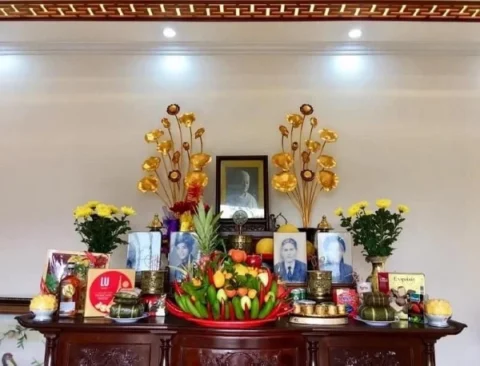 Ý nghĩa của cách đặt ảnh thờ ông bà bố mẹ