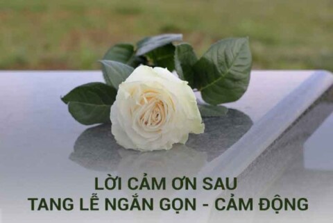 Cách viết lời cảm tạ ngắn gọn nhất sau tang lễ