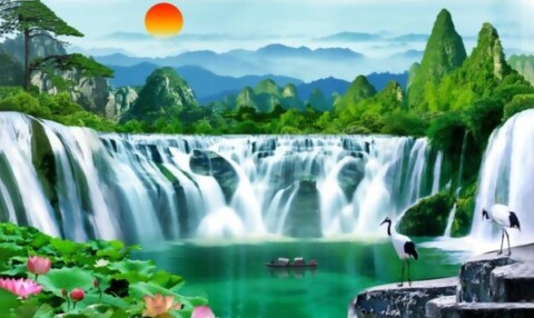 Hình ảnh núi non xanh ngút ngàn